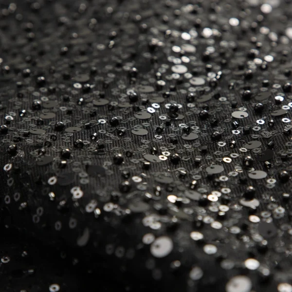 African Heavy Silver Sequins High Quality Lace - Image 2